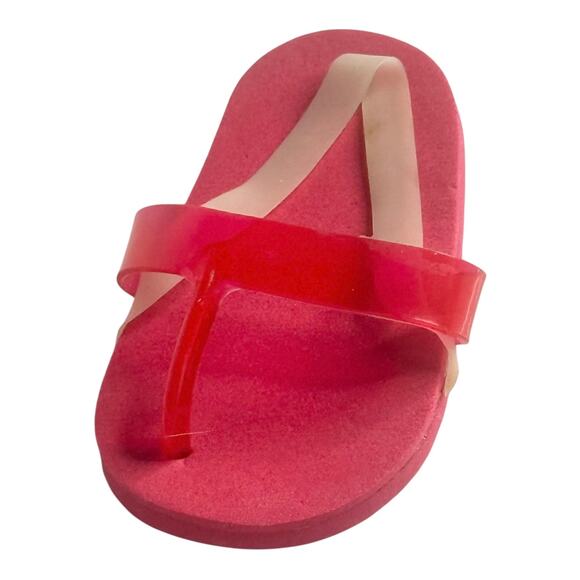 American Girl Doll Julie Flip Flop Shoe Left Foot 2in1 Summer Set Accessory Red - Picture 4 of 4